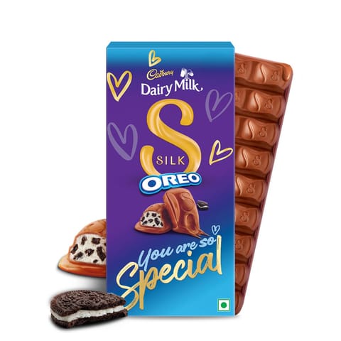 Cadbury Dairy Milk Silk Oreo Valentine's Gift Pack Chocolate Bar, 130g