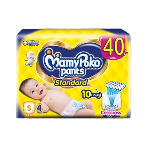 MamyPoko Standard Pants Diaper - S 4nos