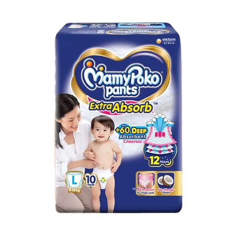 MamyPoko Pants Extra Absorb - L 10nos