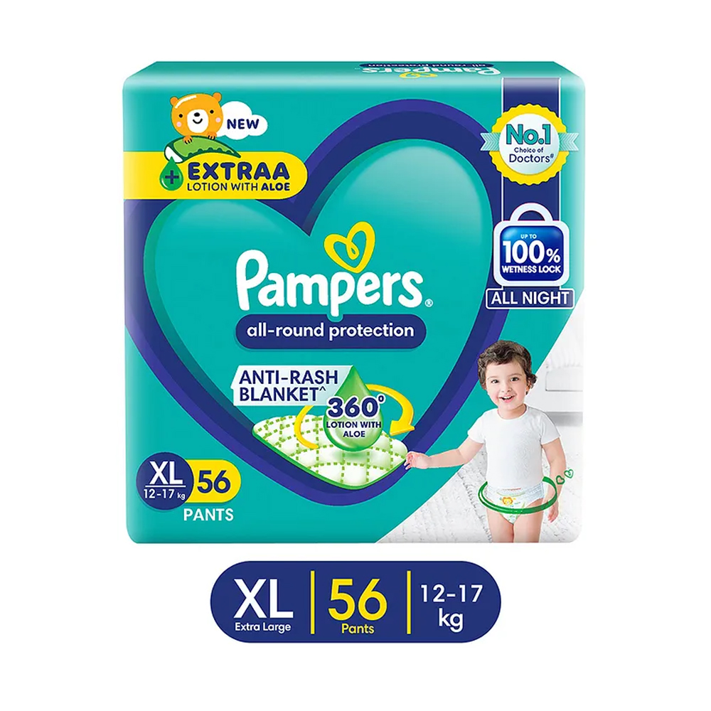 Pampers Pant Style Diapers Extra Large - 56 Pieces