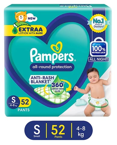 Pampers All Round Protection Pants Small Size - 52 Pieces