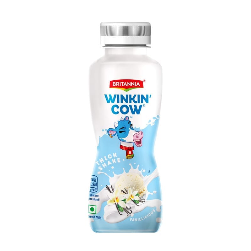 Britannia Milk Shake Winkin Cow Vanilla 180ml