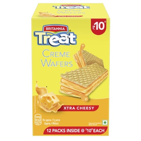 Britannia Treat Wafers Low Den Cheese 39g