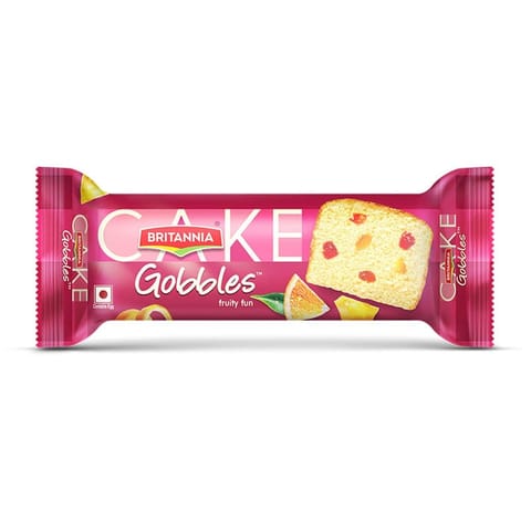 Britannia Cake Gobbles Bar Cake Fruit Flavour