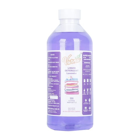 Varna Bio-Detergent Liquid Lavender Without Fabric Conditioner - 1 Ltr