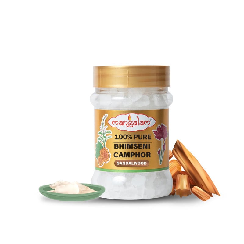 Mangalam Bhimseni Camphor Sandalwood Jar