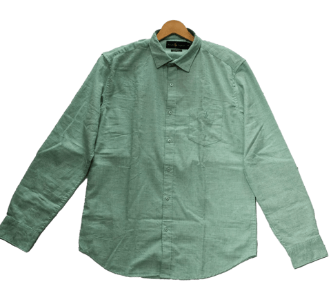 Men Full Sleeve Casual Shirt Green