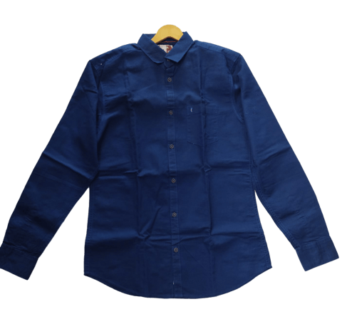 Men Full Sleeve Casual Shirt Blue