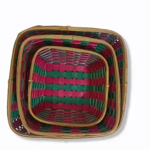 Madurai Bamboo Craft L1 Tray Square Color