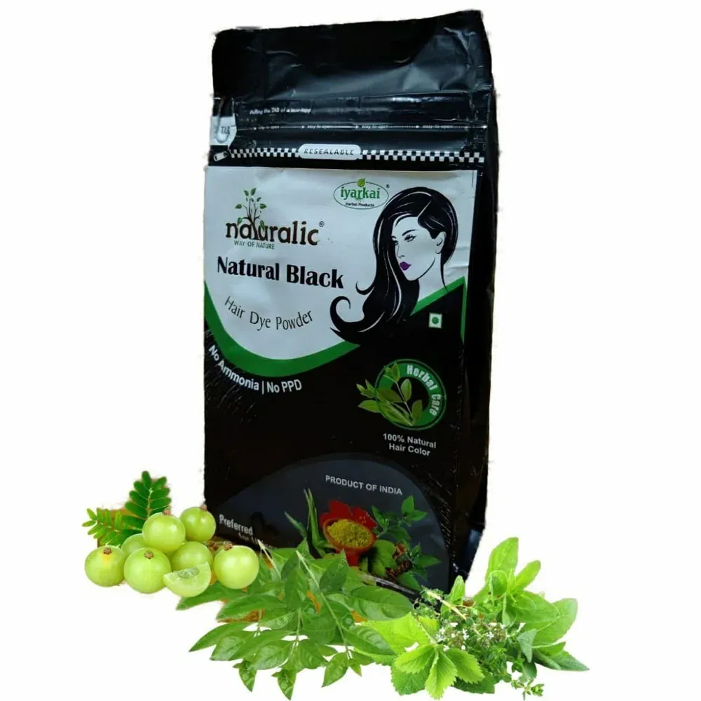 Natural Black Hair Dye Powder 100Gm