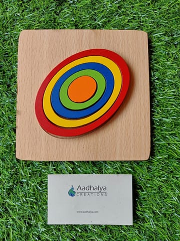 Rainbow Oval Shape Seriation Puzzle