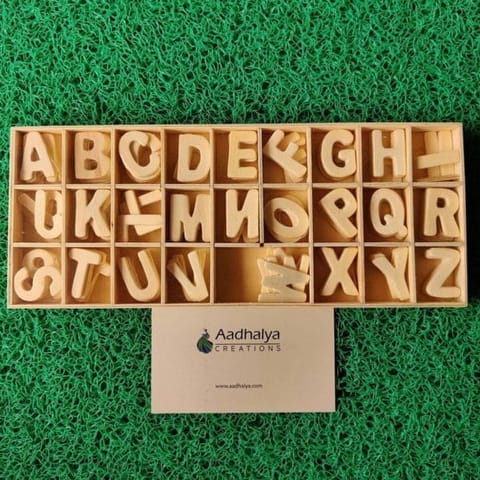 Wooden Alphabets Each Letter Contains 5 Pcs