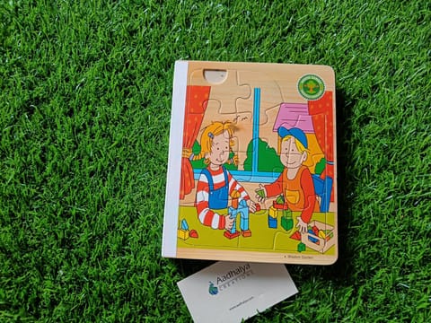 6 In 1- 3D Book Jigsaw Puzzle Book Daily Activity Theme