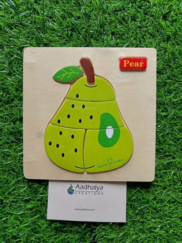 3D Pear Wooden Puzzle