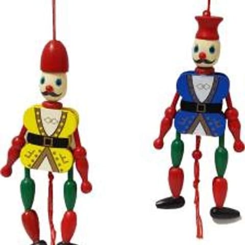 Wooden Hanging Small Joker Toy