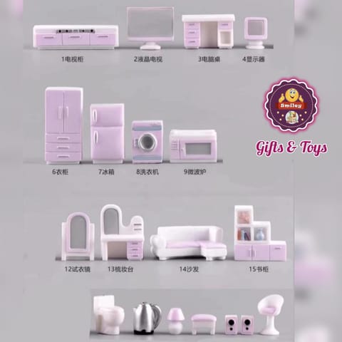 Home furniture Miniature Set (20 Pieces)