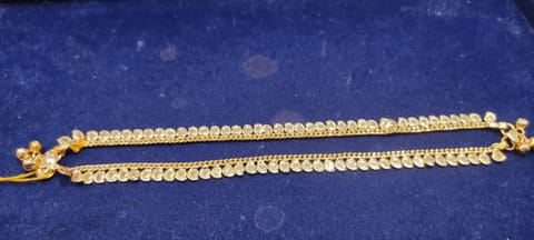 Gold Plated & Brass Stylish Anklets Kolusu