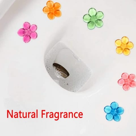 Toilet Freshener And Cleaner Flower Gel Remove