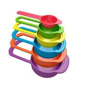 0811 Plastic Measuring Spoons For Kitchen (6 Pack)