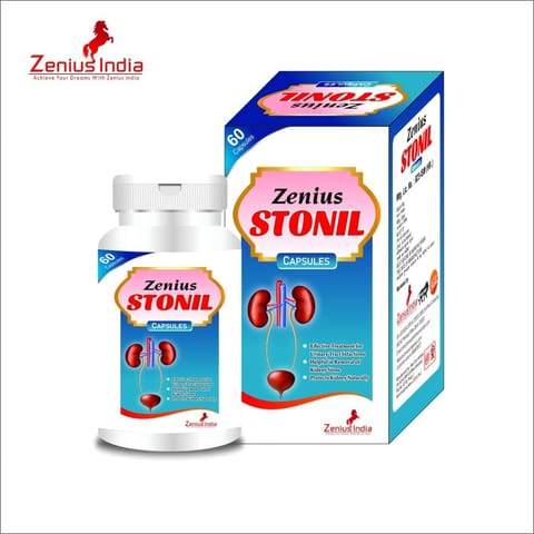 Zenius Stonil Capsule for Kidney Stone Removal Medicine | Kidney Stone Treatment (60 Capsules)