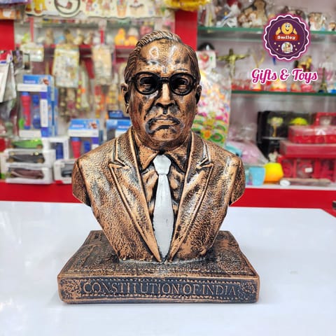 Ambedkar Face Statue (Metal finish)