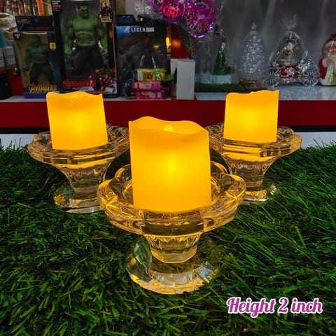 Crystal Candle / Diya Holder