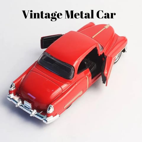 Vintage Metal Car - Red Colour