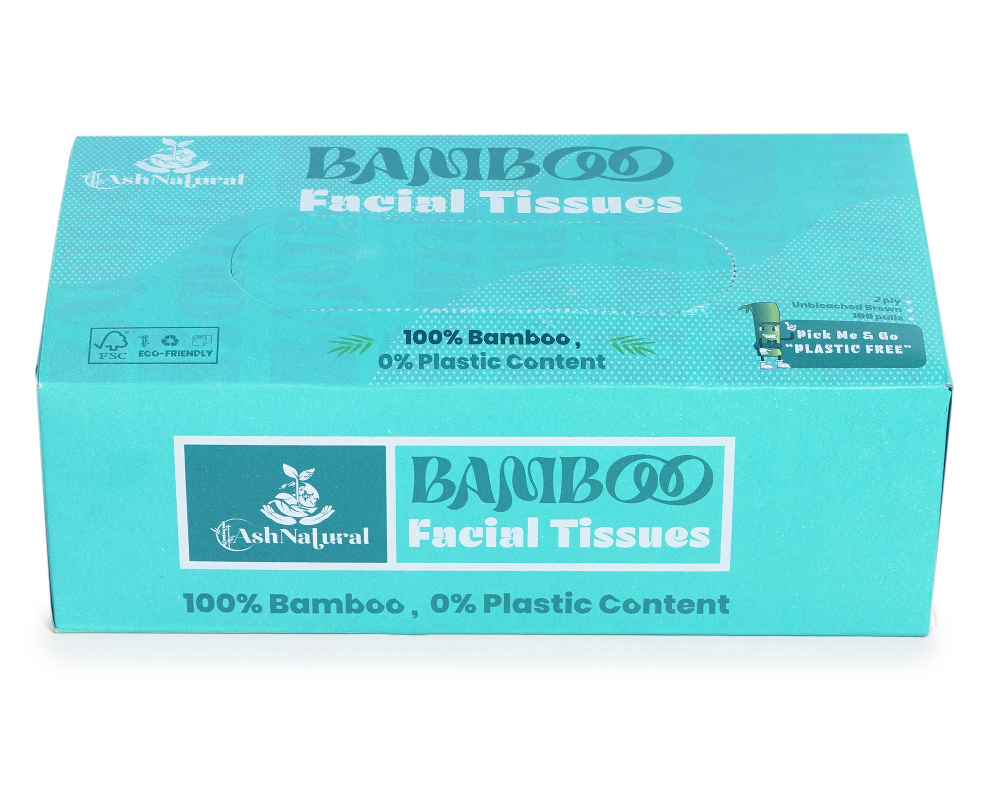 Ash Natural Bamboo Facial Tissues