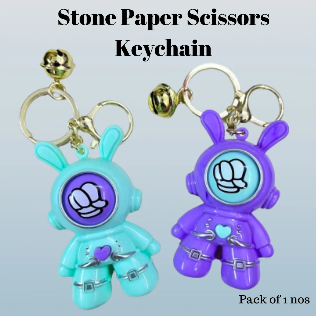 Stone Paper Scissors Keychain ( Big Size)