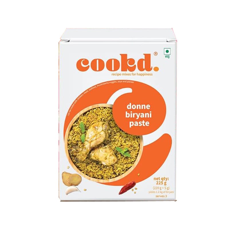 Cookd Donne Briyani Paste With / Without Rice Pack of 1 (Serves 3)