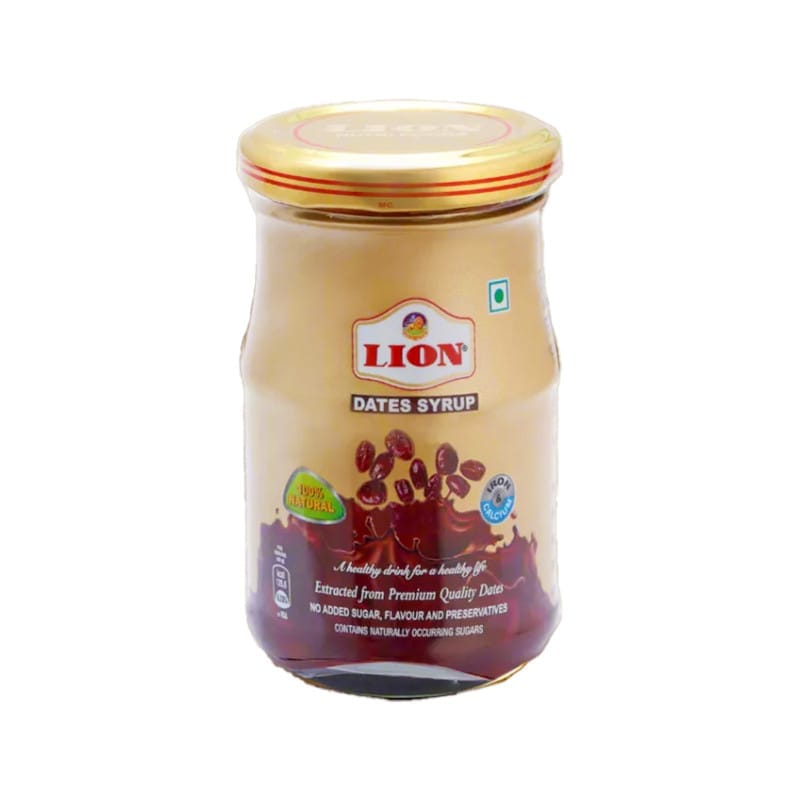 Lion Dates Syrup No Added Sugar & Preservatives Organic & Healthy Syrup for Milk, & kids