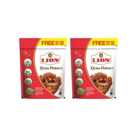 Lion Qyno Seeded Dates Pouch (1+1)