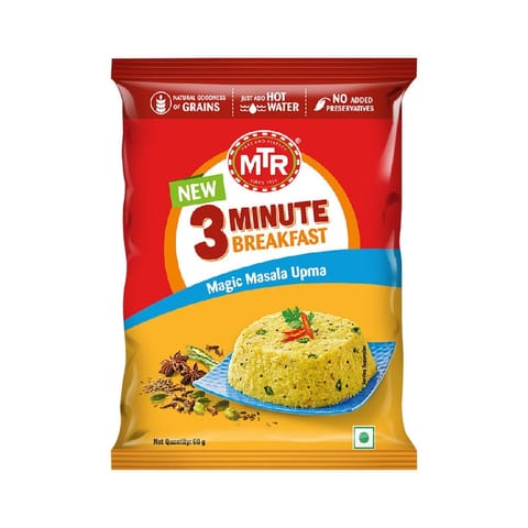 MTR 3 Minute Magic Masala Upma Pouch 60 Gm